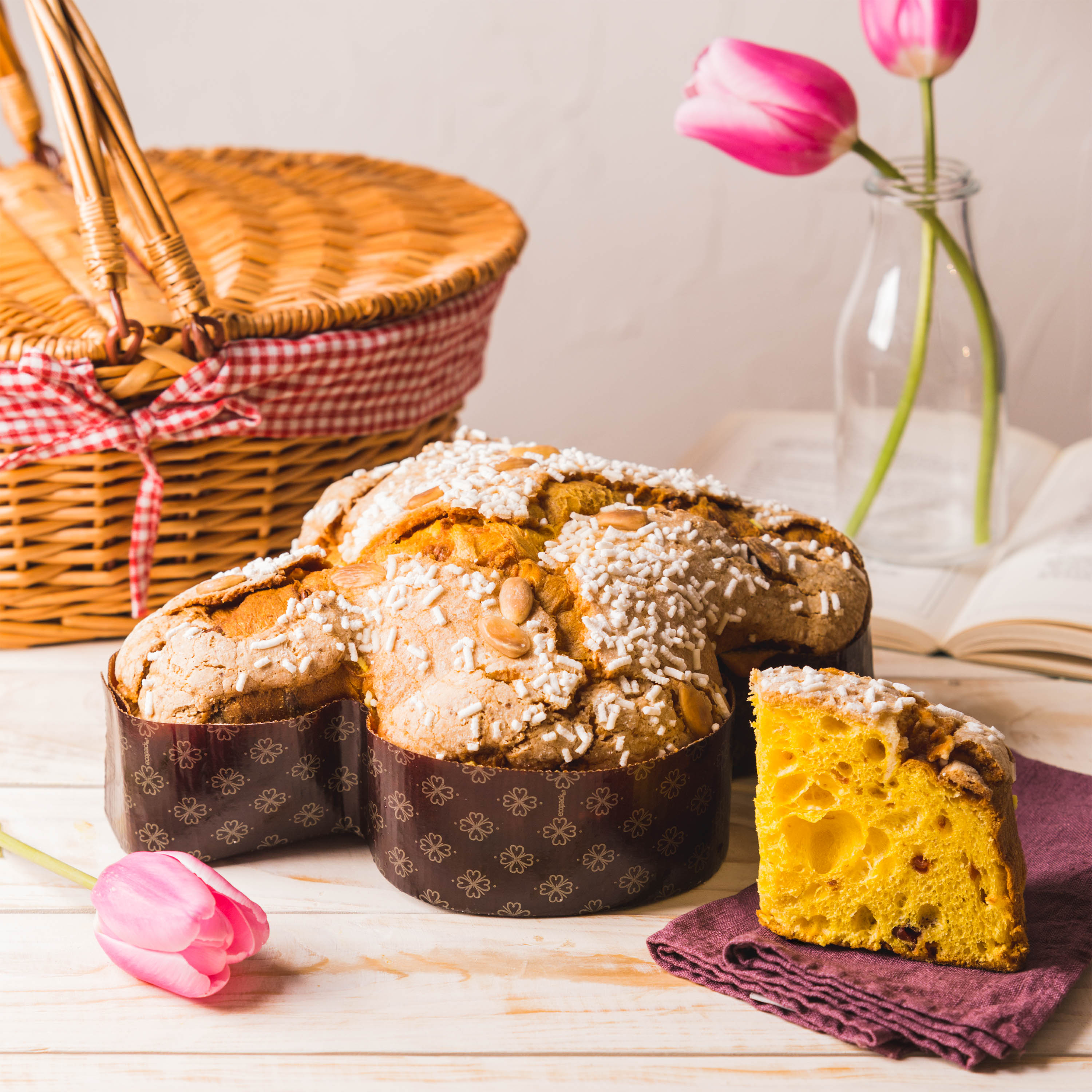 La Colomba al cioccolato bianco e amarena