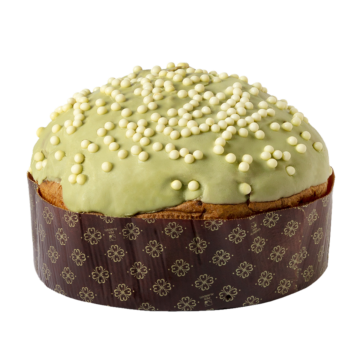 Panettone al Pistacchio con crema spalmabile in sac à poche